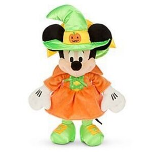 Disney Store Halloween Witch Minnie Mouse Stuffed 16" Plush Soft Toy
